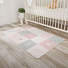 Baby Heart Personalized Nursery Area Rugs - 30367