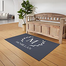 Laurel Initial Personalized Area Rugs - 30375