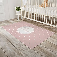Simple  Sweet Personalized Baby Girl Nursery Area Rugs - 30383