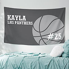 Basketball Personalized Wall Tapestry - 30407