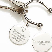 In Our Hearts Baby Memorial Personalized Keyring Keychain - 30416