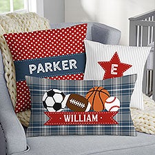 All-Star Sports Personalized Baby Throw Pillows - 30426