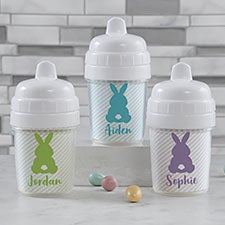 Pastel Bunny Personalized 5oz Baby Sippy Cup - 30452