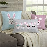 Build Your Own Bunny Personalized Easter Throw Pillows - 30480