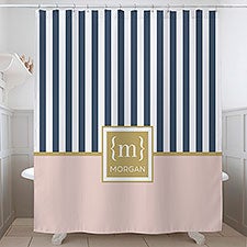 Classy Monogram Personalized Shower Curtain - 30481