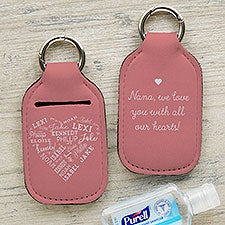 Close To Her Heart Personalized Hand Sanitizer Holder Keychain - 30558