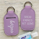 Scripty Style Personalized Hand Sanitizer Holder Keychain - 30564