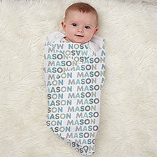 Delicate Name For Him Personalized Baby Boy Receiving Blanket - 30581