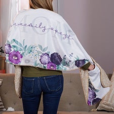 Floral Love For Mom Personalized Cuddle Wrap - 30598