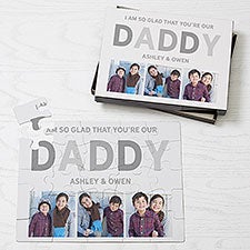 Glad You Are Our Dad Personalized Photo Puzzles - 30662