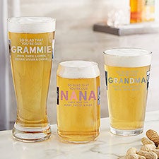 So Glad Youre Our Grandma Personalized Photo Beer Glasses - 30669