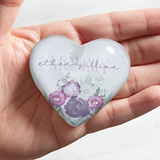 Floral Love For Mom Personalized Mini Heart Keepsake - 30690