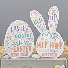 Easter Words Personalized Wooden Easter Decorations - 30741