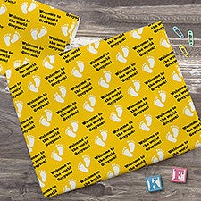 Icon Step  Repeat Personalized Baby Shower Wrapping Paper - 30746