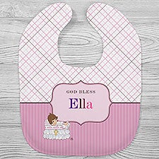 Precious Moments Personalized Christening Baby Bibs - 30770