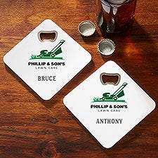 Personalized Logo Beer Bottle Opener Coasters - 30794