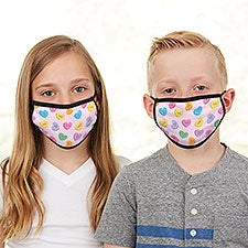 Conversation Hearts Personalized Valentines Day Kids Face Mask - 30807
