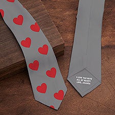 Choose Your Icon Personalized Romantic Mens Tie - 30832