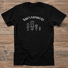 Dads Stick Figure Family Personalized Shirts - 30862