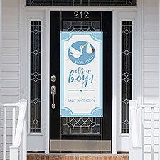 Its A Boy Baby Announcement Personalized Door Banner - 30897