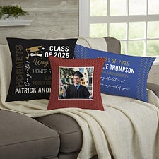 All About The Grad Personalized Throw Pillows - 30914
