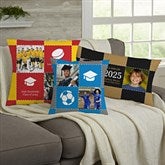 Graduation Patchwork Personalized Photo Throw Pillows - 30916