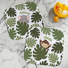 Jolly Jungle Personalized Washcloths - 30928