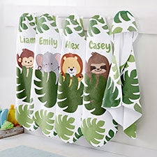 Jolly Jungle Personalized Baby Hooded Towels - 30930