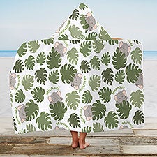 Jolly Jungle Personalized Kids Hooded Beach & Pool Towel - 30932