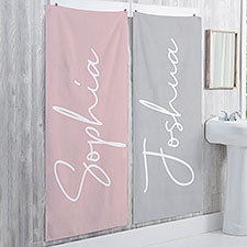 Simple and Sweet Personalized Bath Towels - 30959