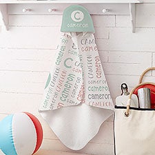 Youthful Name Personalized Baby Hooded Beach & Pool Towel - 30980