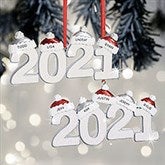 Personalized 2021 Family Ornaments - 31016