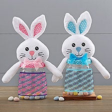 Repeating Name Personalized Easter Bunny Candy Jars - 31089
