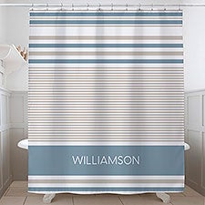 Turkish Stripes Personalized Shower Curtain - 31095