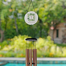 Spring Greenery Personalized Wind Chimes - 31111