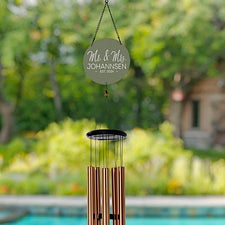 Stamped Elegance Personalized Color Printed Wind Chimes - 31113