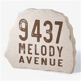 Rustic Address Personalized Standing Garden Stone - 31122