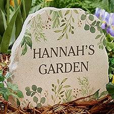 Laurel Message Personalized Standing Garden Stone - 31125