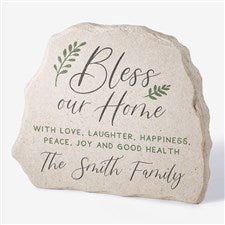 Bless Our Home Personalized Standing Garden Stone - 31126