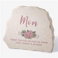 Floral Special Message Personalized Standing Garden Stone - 31127