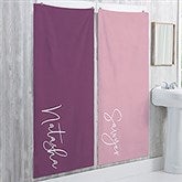 Trendy Script Personalized Bath Towels - 31141