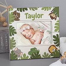 Jolly Jungle Personalized Baby Shiplap Frame - 31150