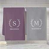 Laurel Initial Personalized Hand Towels - 31173