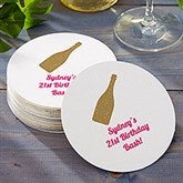 Choose Your Icon Personalized Birthday Party Paper Coasters - 31190