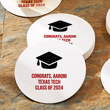 Choose Your Icon Personalized Graduation Paper Coasters - 31193