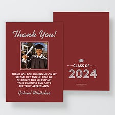 Graduating Class Of Personalized Thank You Cards - 31194