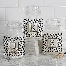 Modern Spots Personalized Glass Storage Jar - 31235