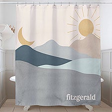 Boho Landscape Personalized Shower Curtain - 31248