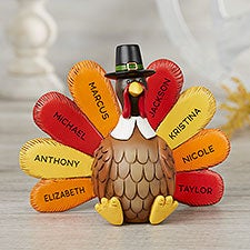 Thankful Turkey Personalized 3D Thanksgiving Shelf Sitter - 31261