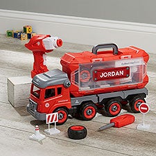 Personalized Build and Take Apart Mega Fire Truck - 31267